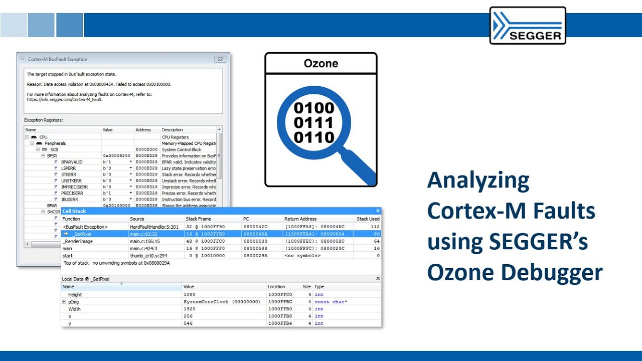 Analyzing Cortex-M Faults using SEGGER’s Ozone Debugger