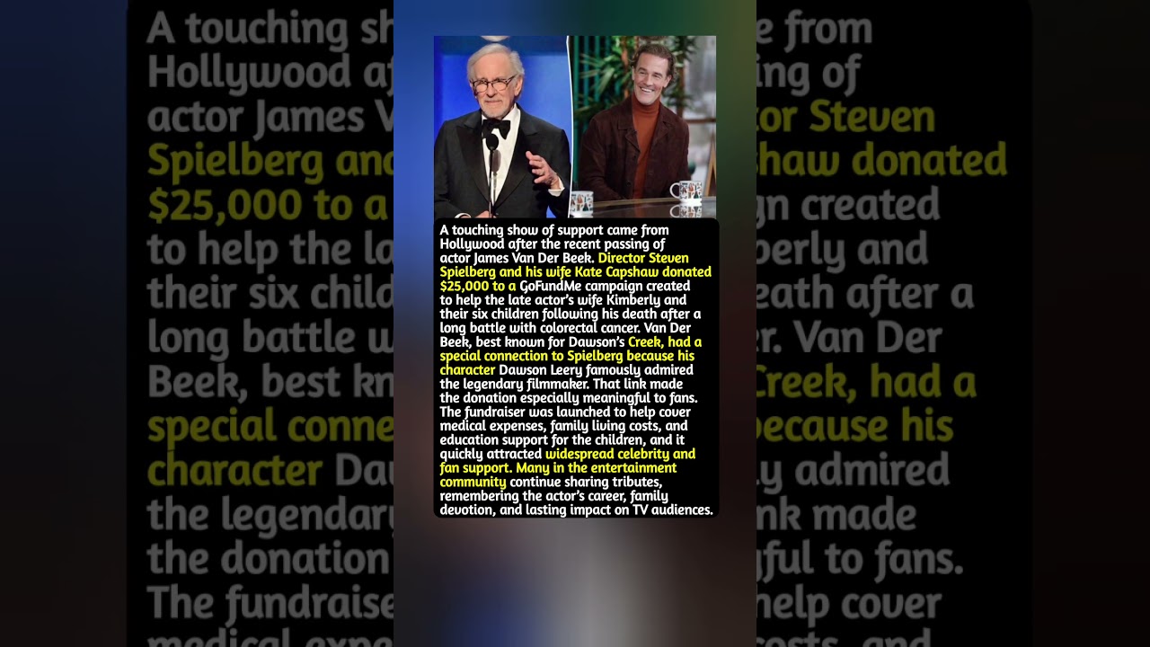 Celebrity donations GoFundMe actor family support | TV star cancer death family fundraiser news
