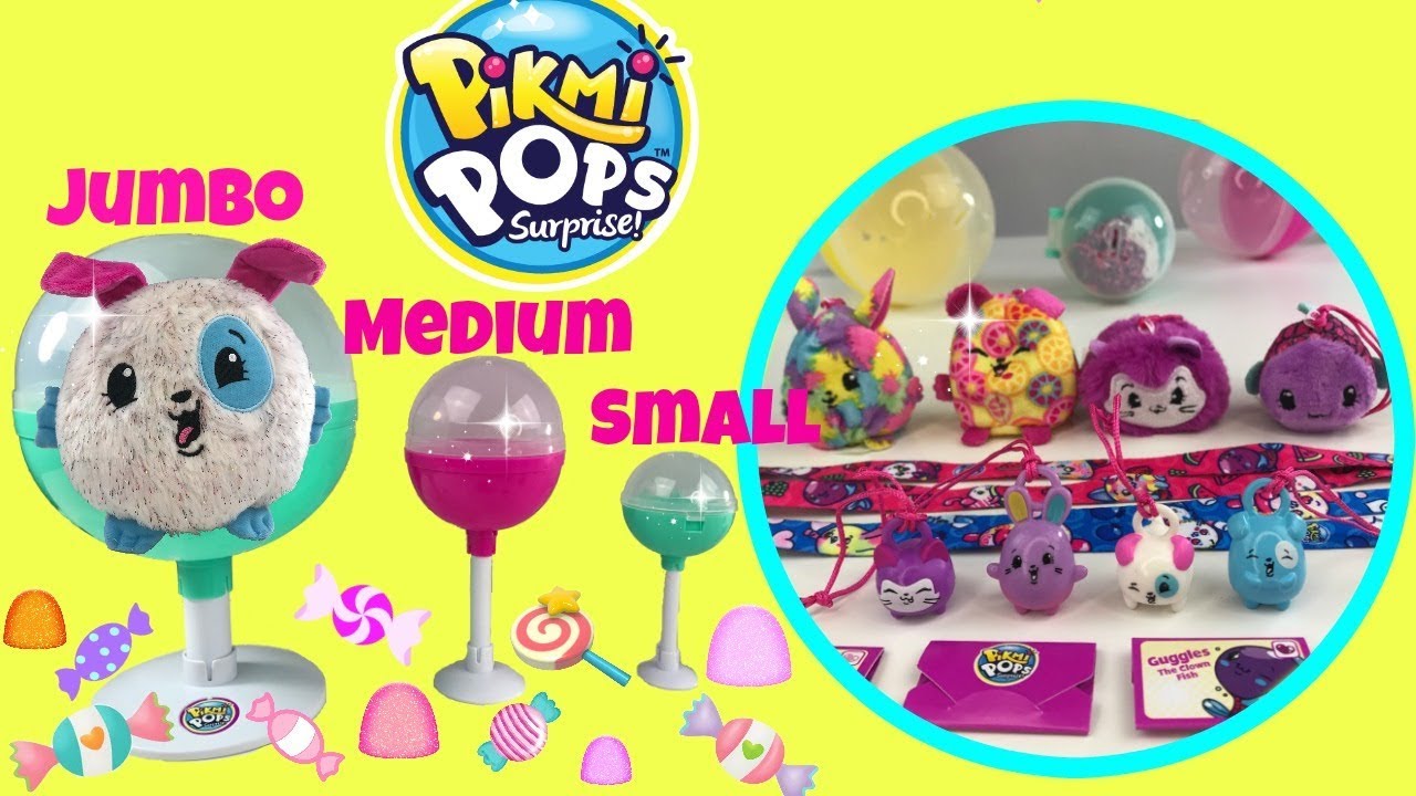 PIKMI POPS Jumbo Vs. Medium Vs. Small New Scented Surprise Toys from Moose Toys