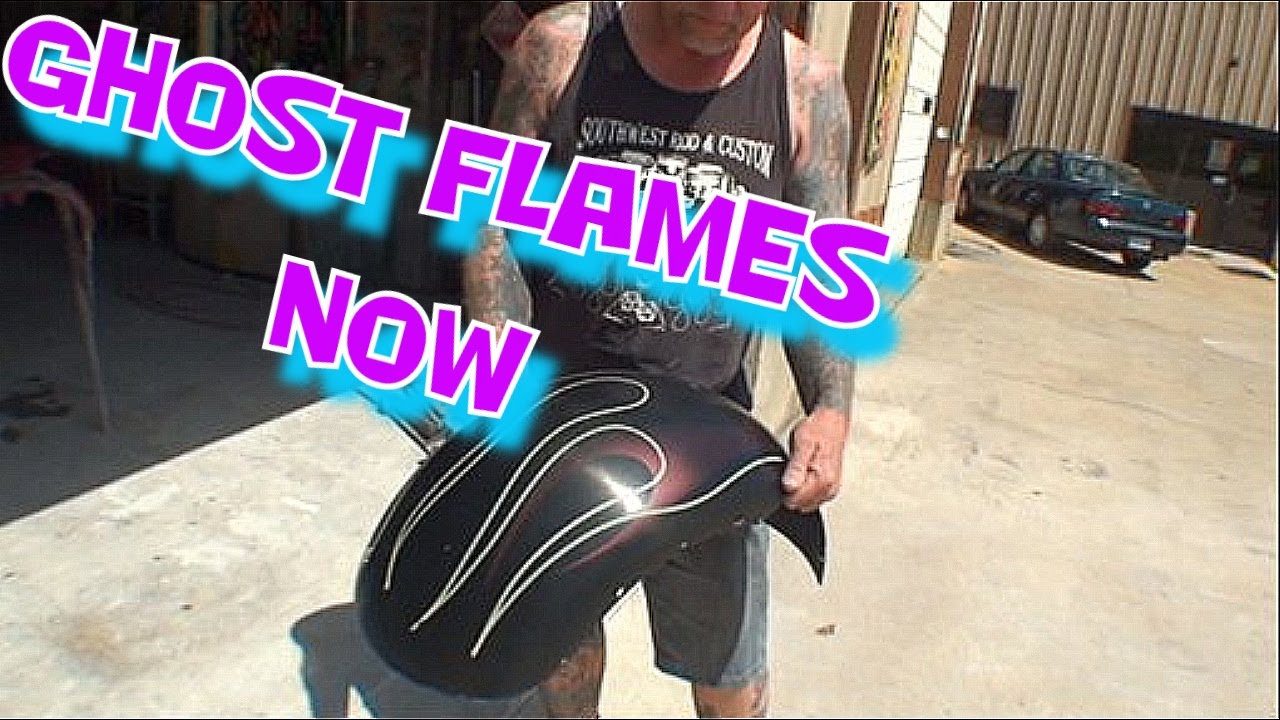 How To Paint Ghost Flames From Start To Finish-Custom Paint Tips-Part 2