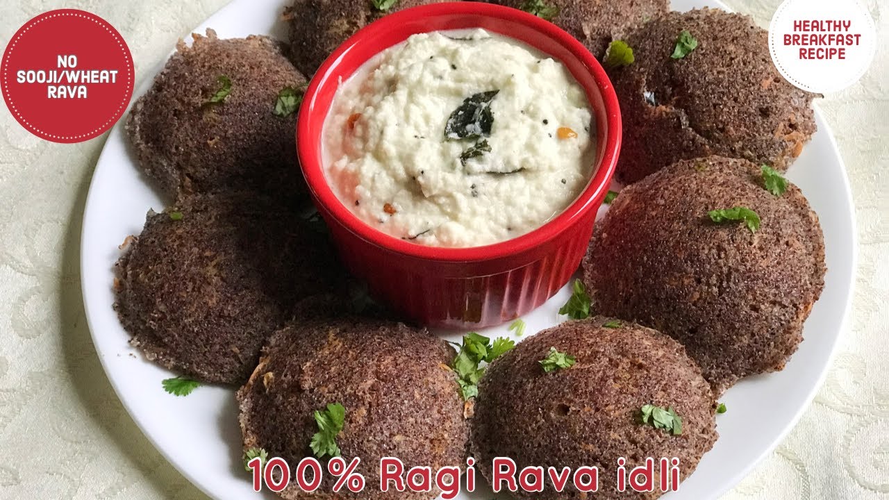 Ragi Rava Idly recipe | Finger millet Recipes Indian | Healthy Breakfast recipes #ragirecipesindian