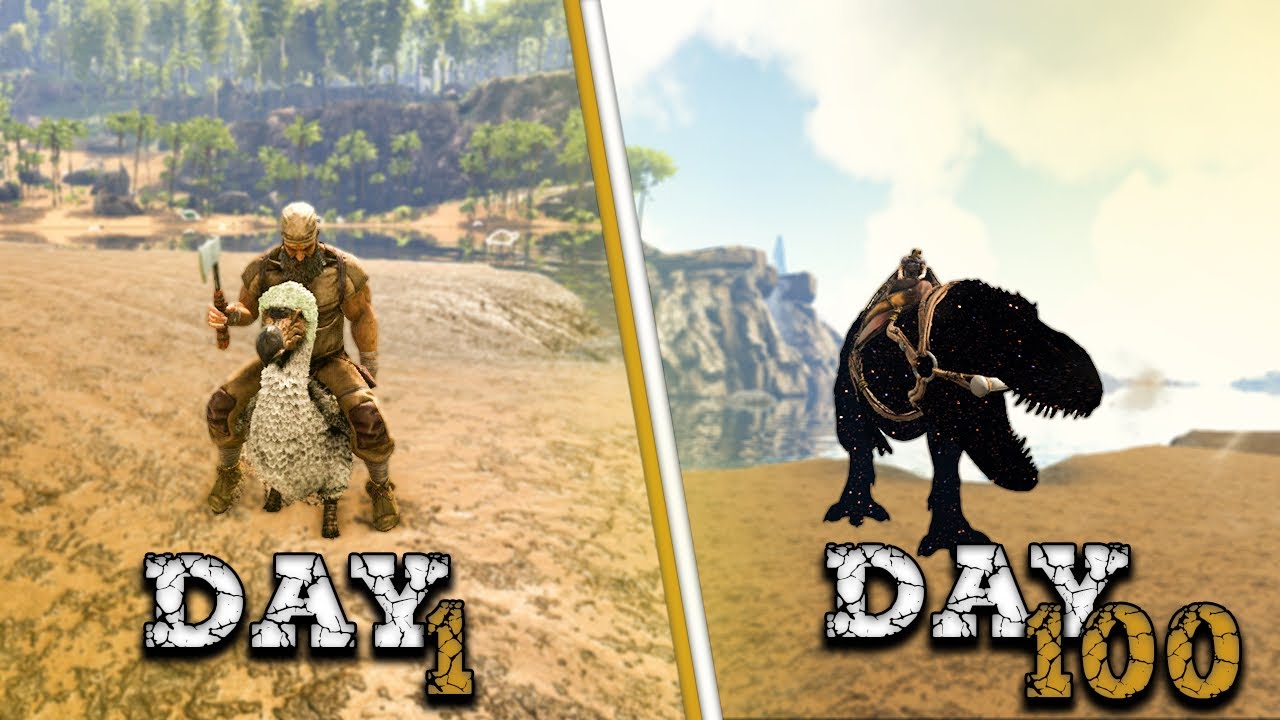 فلم ارك | عشت 100 يوم في ارك اوميجا | ARK Omega