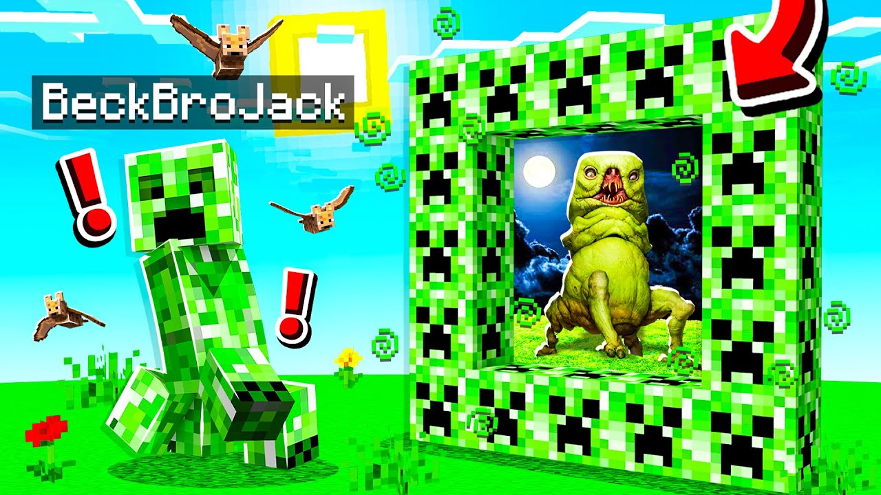 I found A CREEPER PORTAL in MINECRAFT!