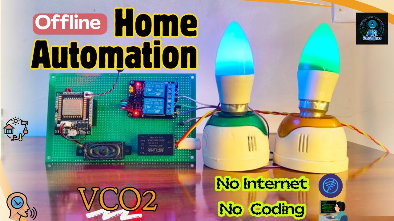 Offline Home Automation Using Voice Commands | No Coding VC02 Home Automation