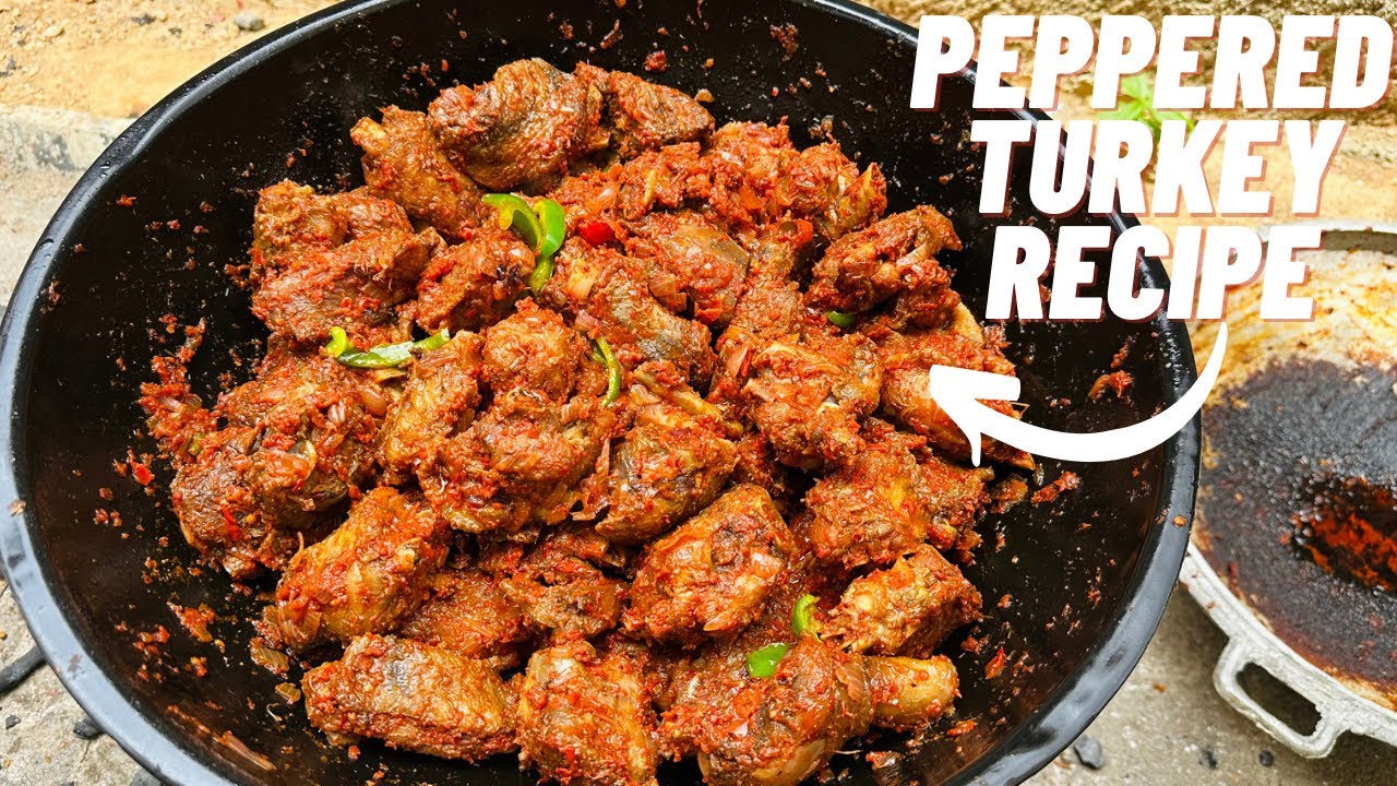 THE TASTIEST PEPPERED TURKEY RECIPE| HOW TO PREPARE CHICKEN FOR PARTY AND COOKING BUSINESS...