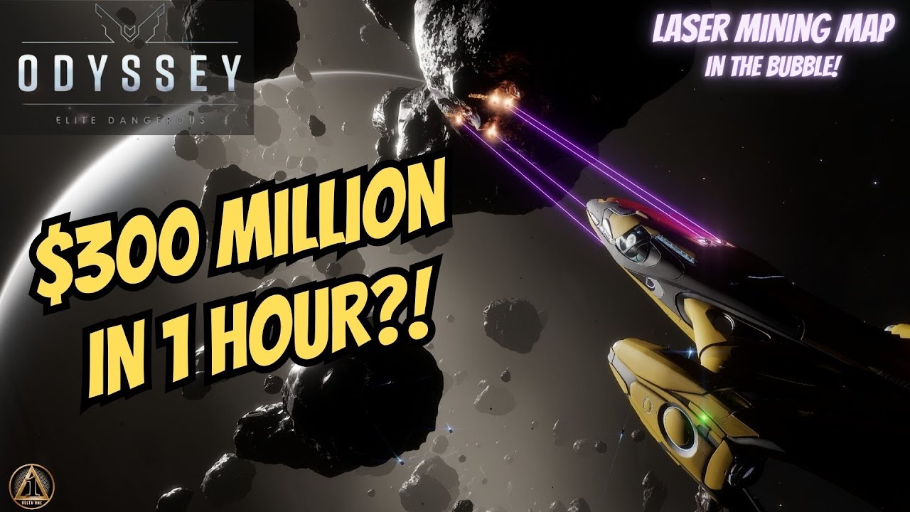 Make $300 Million Credits per Hour in the Bubble in Elite Dangerous! | G Scorpii Platinum Mining Map