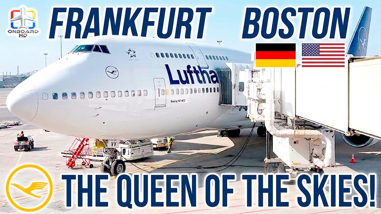 TRIP REPORT | Onboard Lufthansa's B747! | Frankfurt to Boston | Lufthansa Boeing 747-400