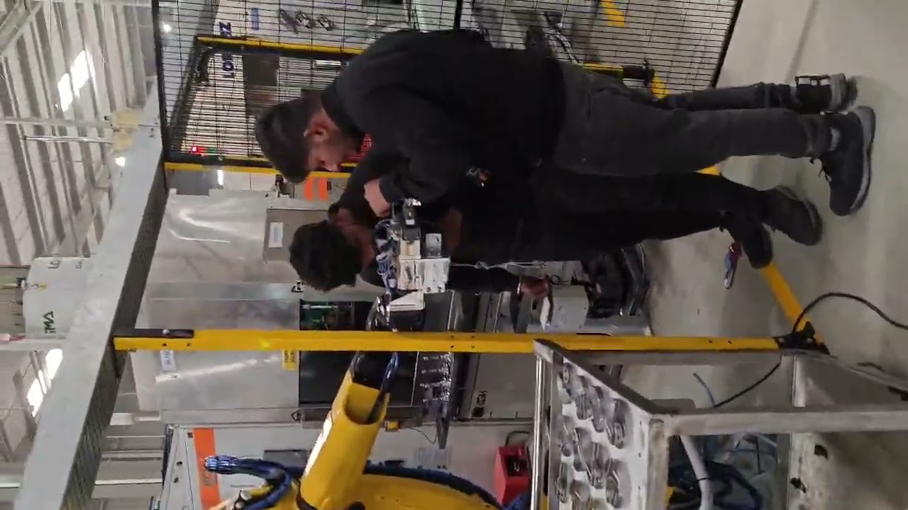 Fanuc Robot Line Installation Work Is Going On