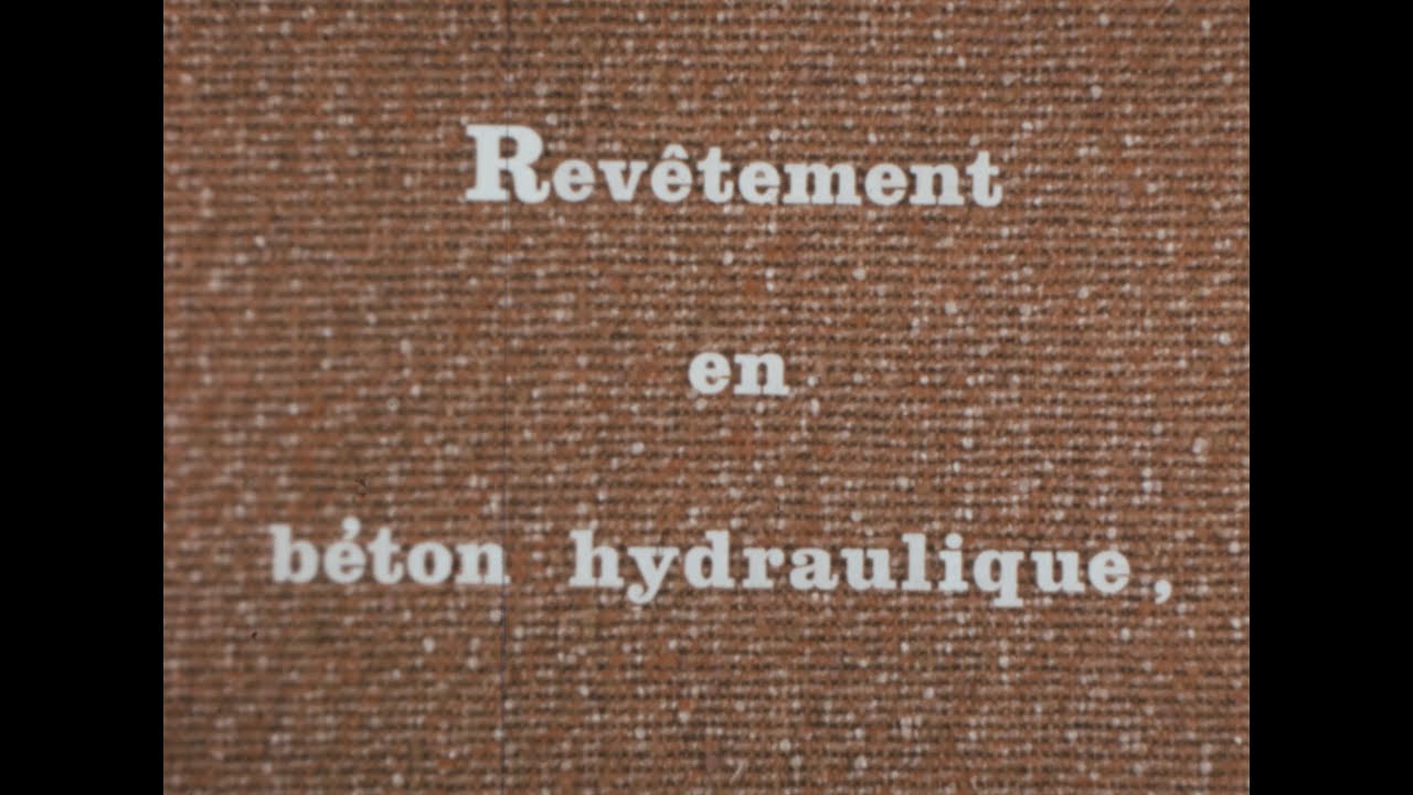 Revêtement en béton hydraulique A9 [ LCPC 1966 ]