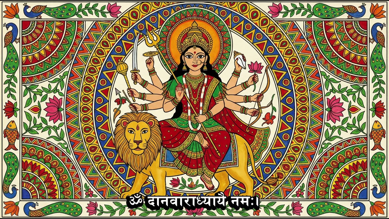 ॐ दानवाराध्यायै नमः। | Durga Maa Mantra | One Hour Divine Chanting | Shakti Bhakti