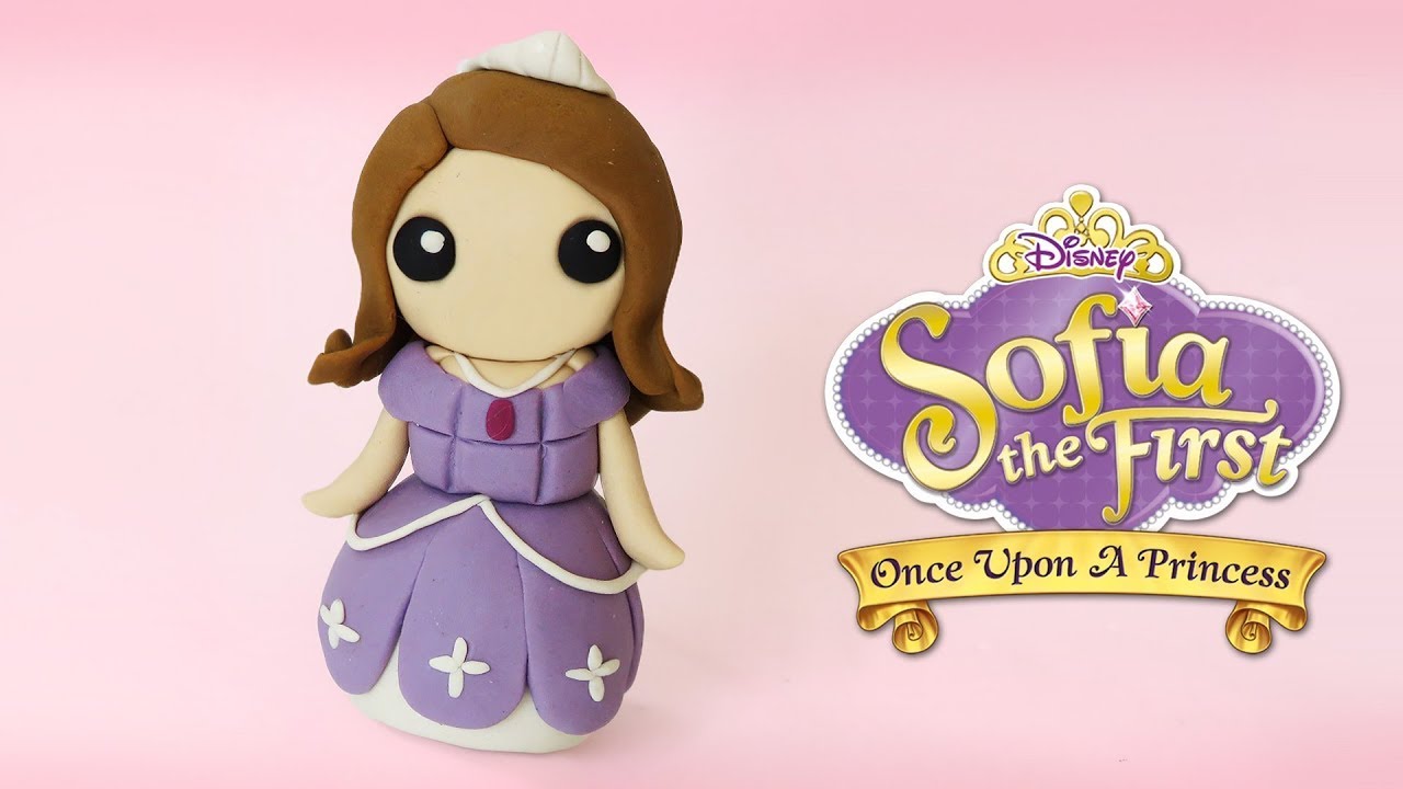 🔴 DIY How to Make PRINCESS SOFIA The first - Easy Polymer Clay Food, Fondant for cakes, plastilina