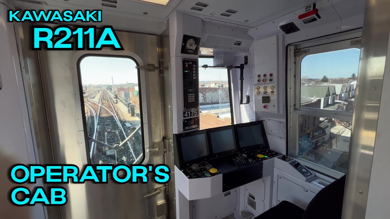 NYC Subway: Kawasaki R211A operator's cabin tour!