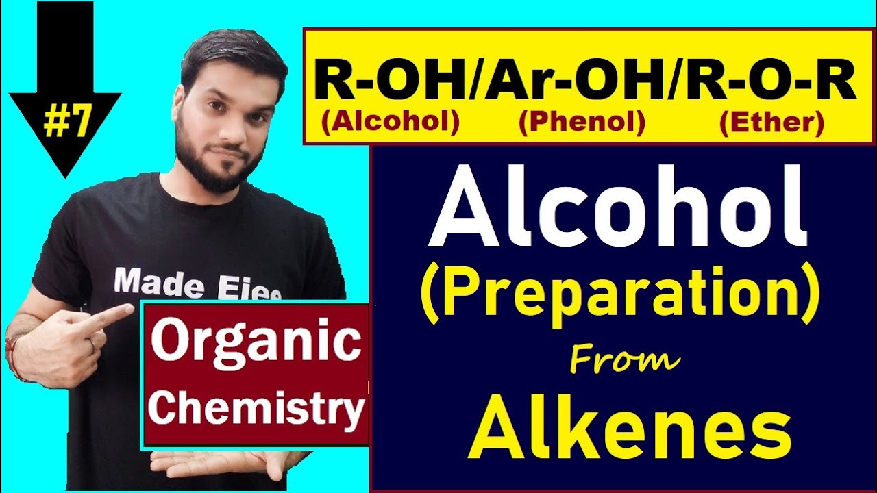Alcohol Preparation By Alkenes (By Acid Catalysed Hydration) With Mechanism | 12thOrganic | NEET JEE
