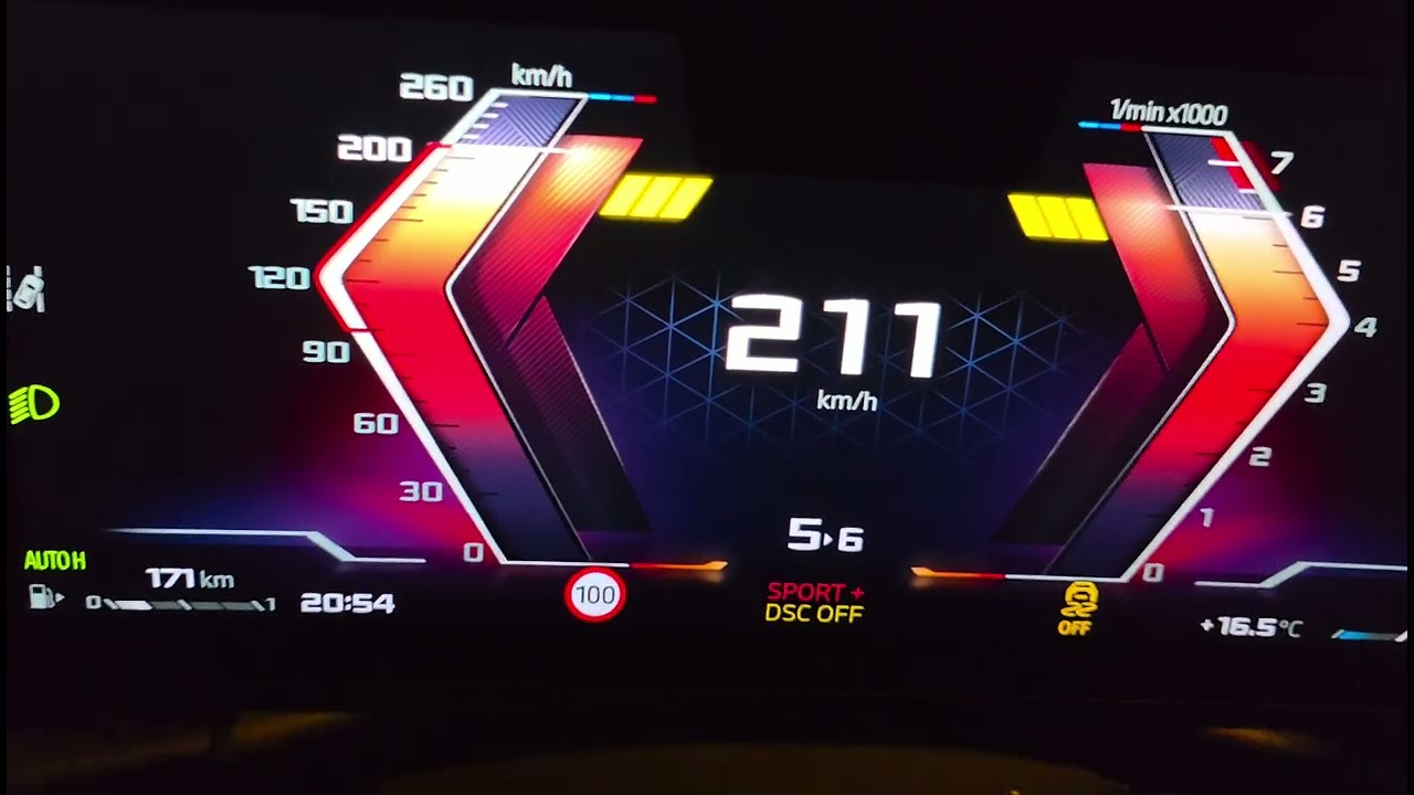 2025 BMW M340i xDrive .- 100-215 Km/h en 5ª. (100-200 Km/h acceleration in 5th gear).