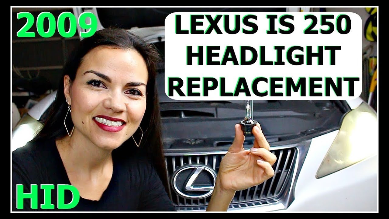 How to Replace Lexus IS250 Headlight Low Beam Bulb 2009