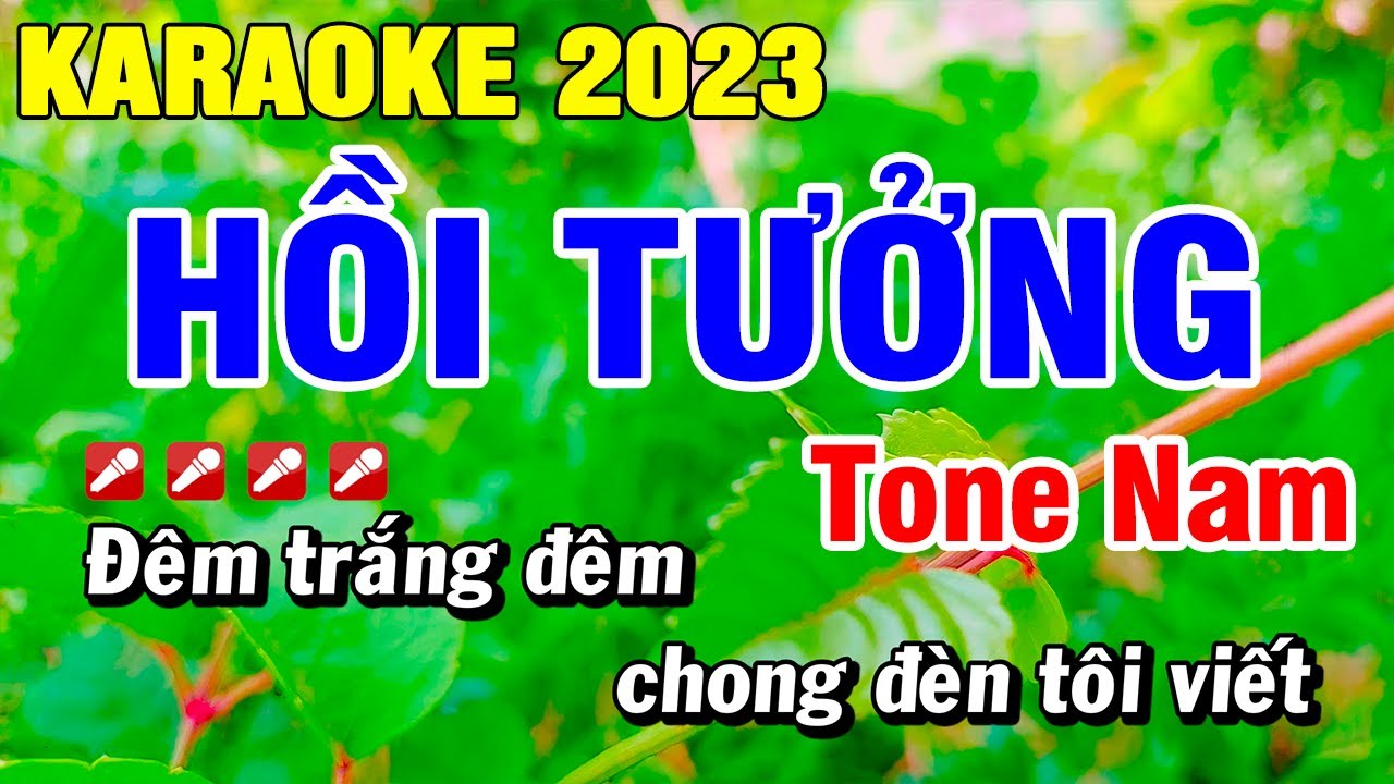Karaoke Hồi Tưởng Nhạc Sống Tông Nam Mới Nhất | Hoài Phong