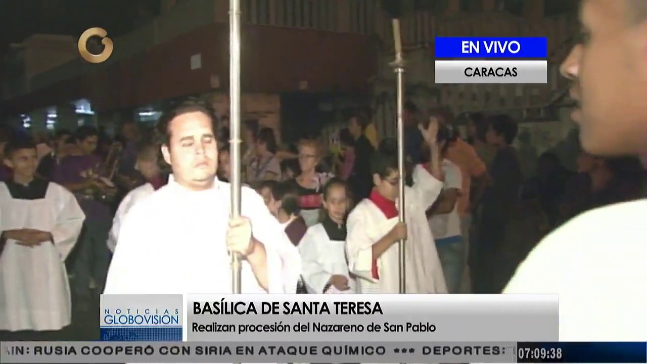 Nazareno de San Pablo parte por segundo año consecutivo del Teatro Municipal de Caracas
