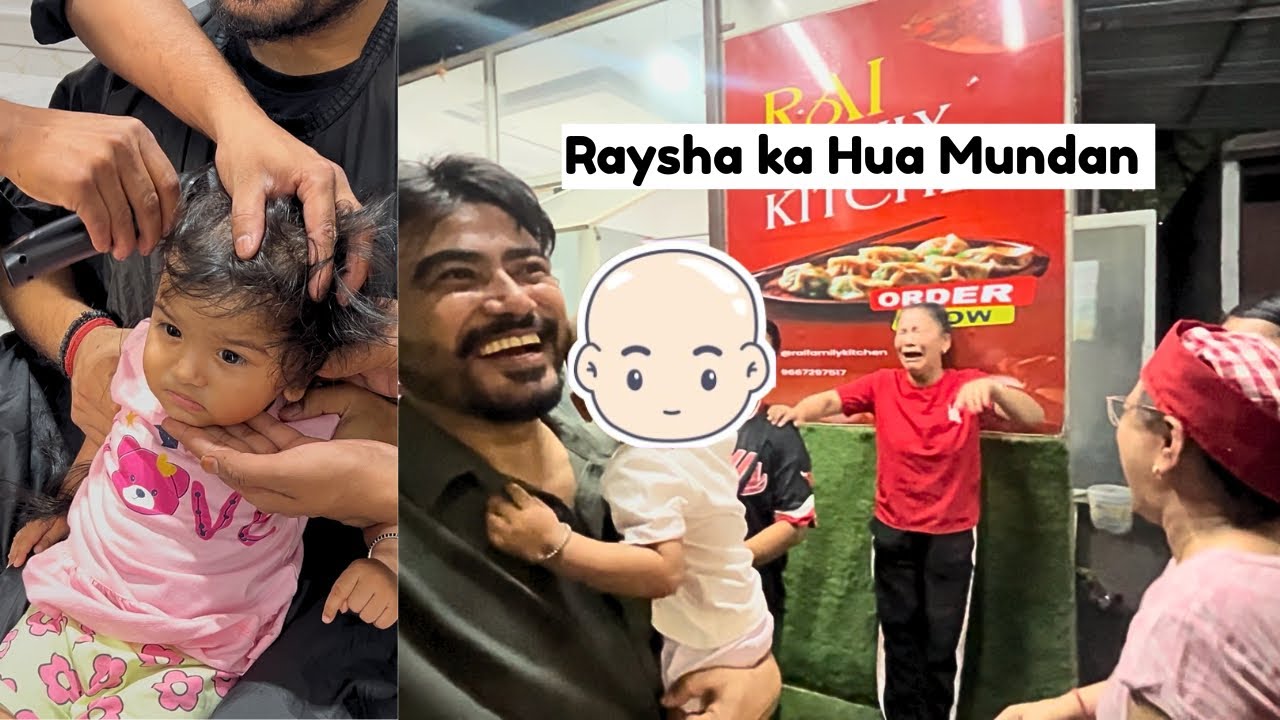 Raysha ka hua Mundan 👶🏻☺️