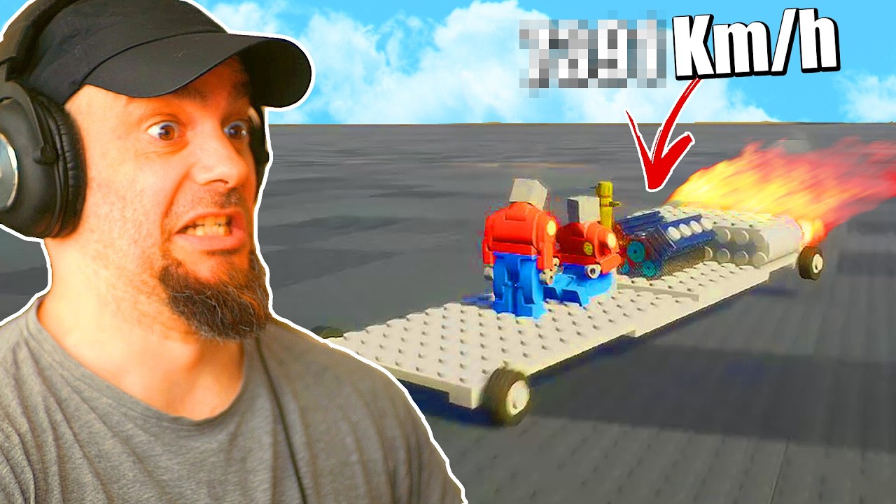 COCHES de LEGO con Demasiados COHETES - BRICK RIGS