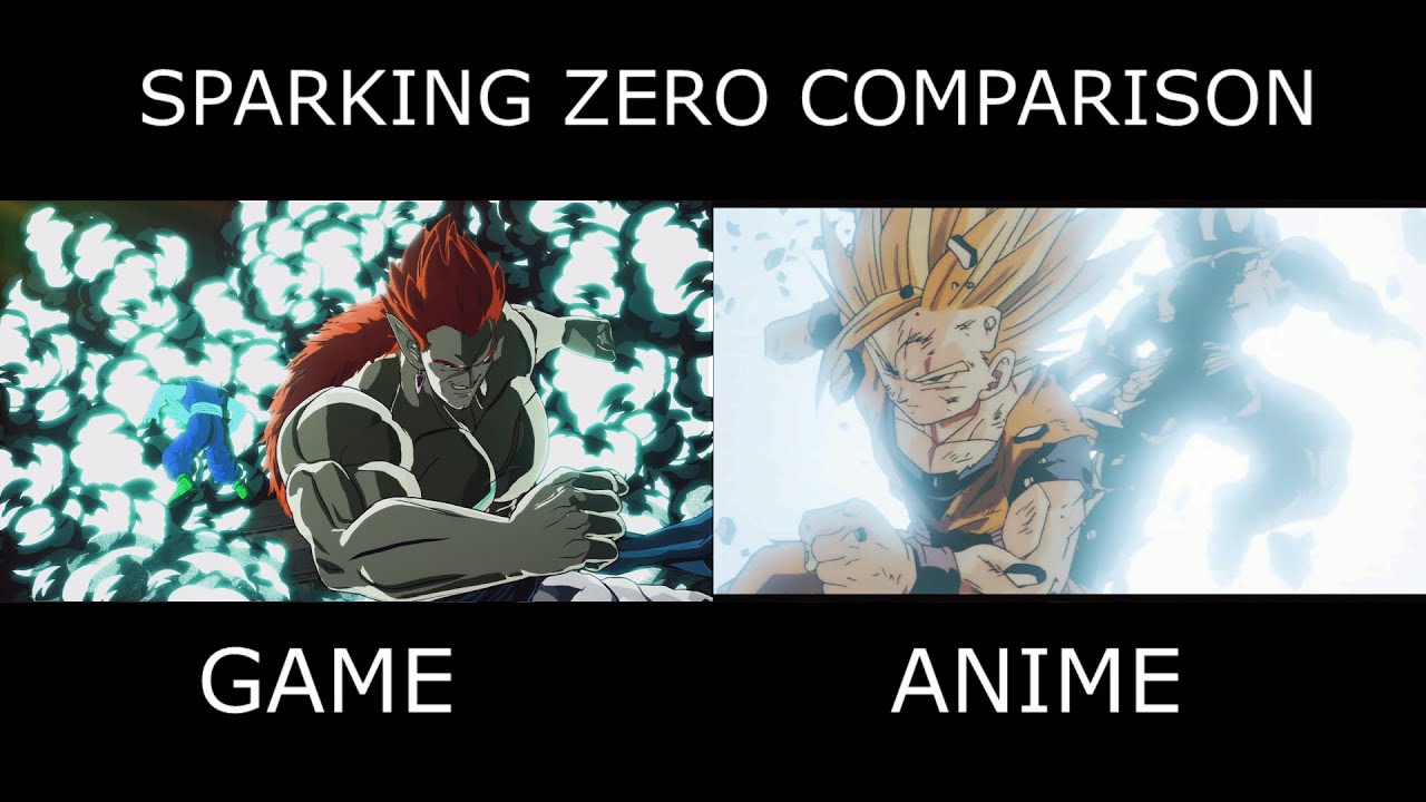 Movie Characters Side by Side Comparison Dragon Ball Sparking Zero - Anime