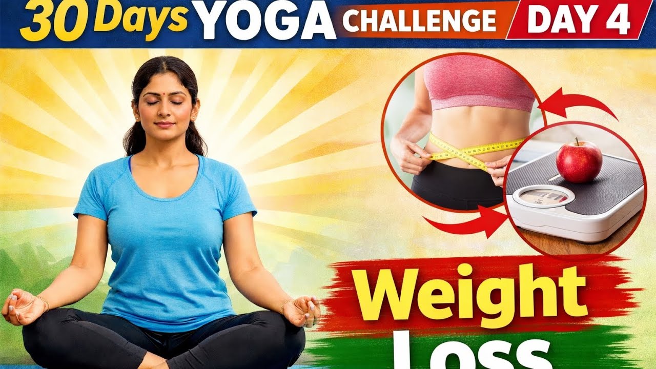 30 Days Yoga Challenge | Day 4 | Sirf Yoga Se Tez Weight Loss