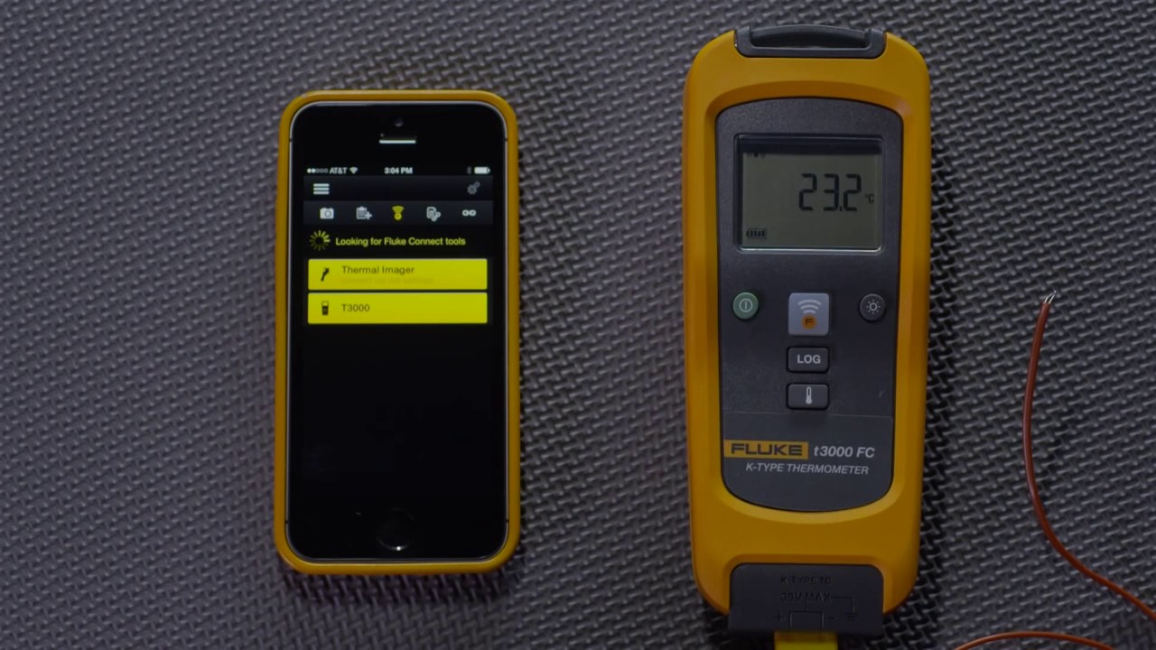 Connecting the T3000 FC with the Fluke Connect™ app