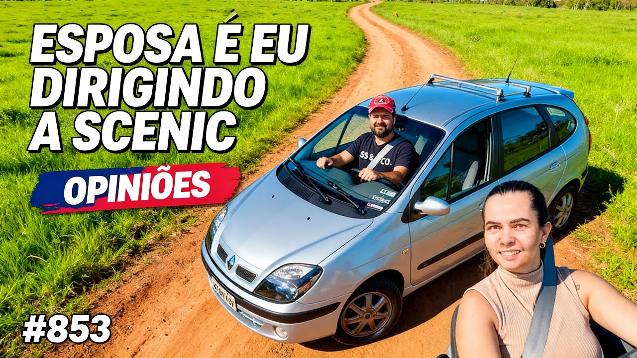 ESPOSA E EU DIRIGINDO A SCENIC COUNTRY! OPINIÕES! #853