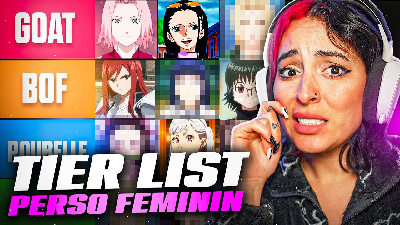 TOP MEUF dans les MANGA ! (cette tier-list va t'énerver...)