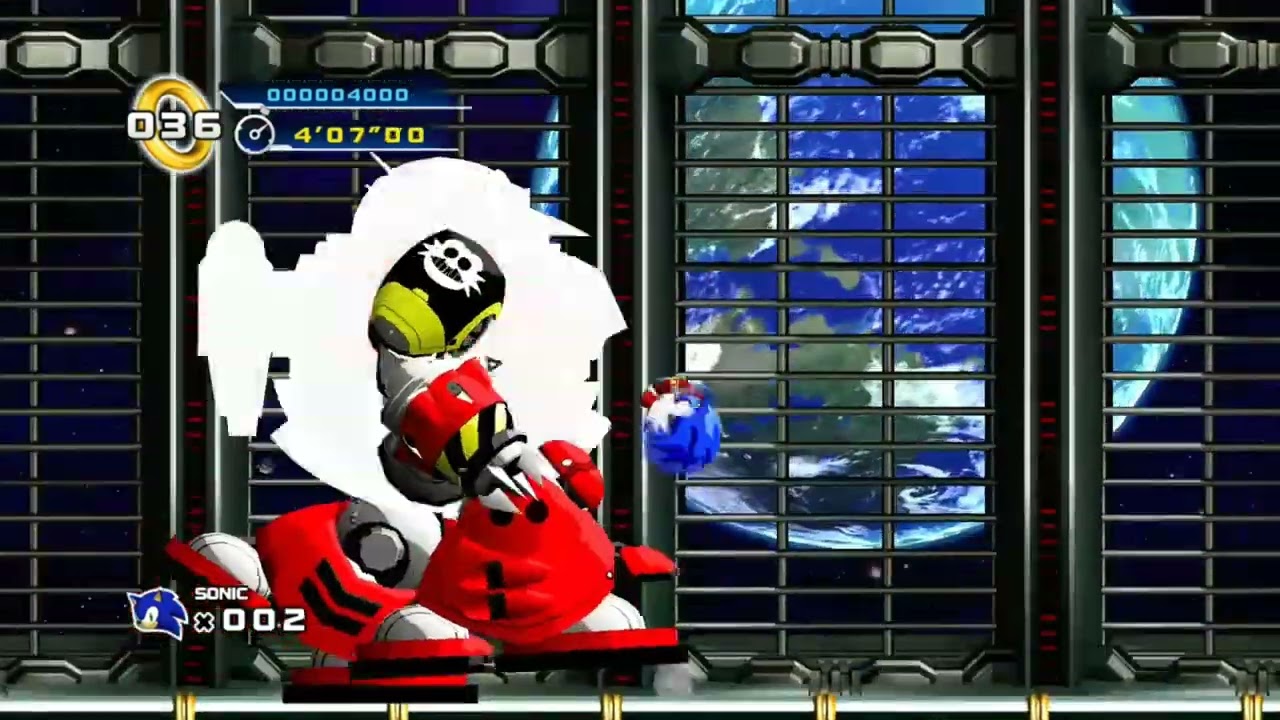 Sonic 4 Derrotando o RobôTunico kkk