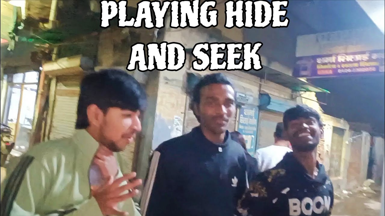Playing HIDE AND SEEK with friends 