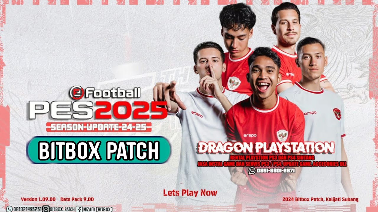 EFOOTBALL PES 2025 BITBOX PATCH 0.9.6 SUMMER SEASON PS4 HEN