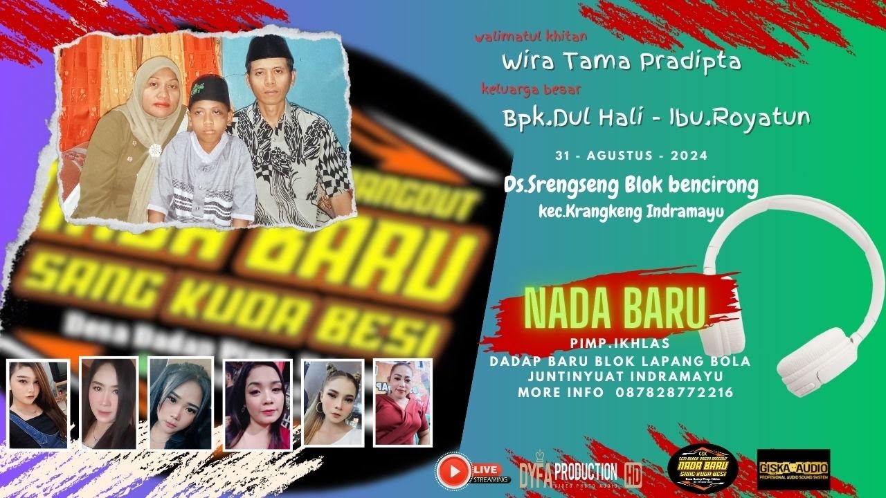 🔴Live malam NADA BARU\\31-8-2024.hajat Bpk.DULHALI-Ibu.ROYATUN\\Ds.SRENGSENG Kec.KRANGKENG INDRAMAYU