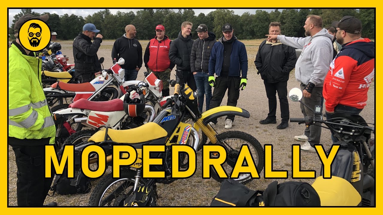 Mopedrally med trimmade Japaner