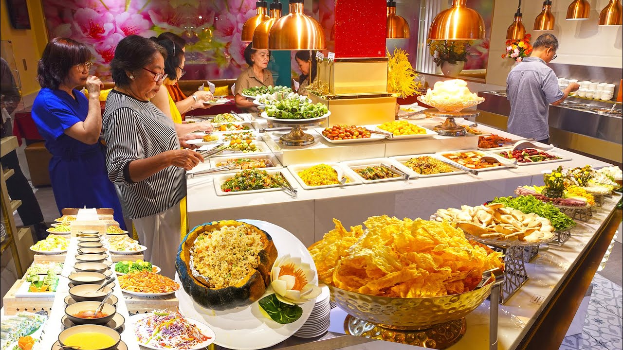 Đỉnh Cao Buffet Chay Lớn Nhất Thủ Đức Vịt Tiềm Chay Nguy&ecirc;n Tảng, Ch&egrave; Thạch Trứng Si&ecirc;u Ngon Đ&aacute;ng Tiền