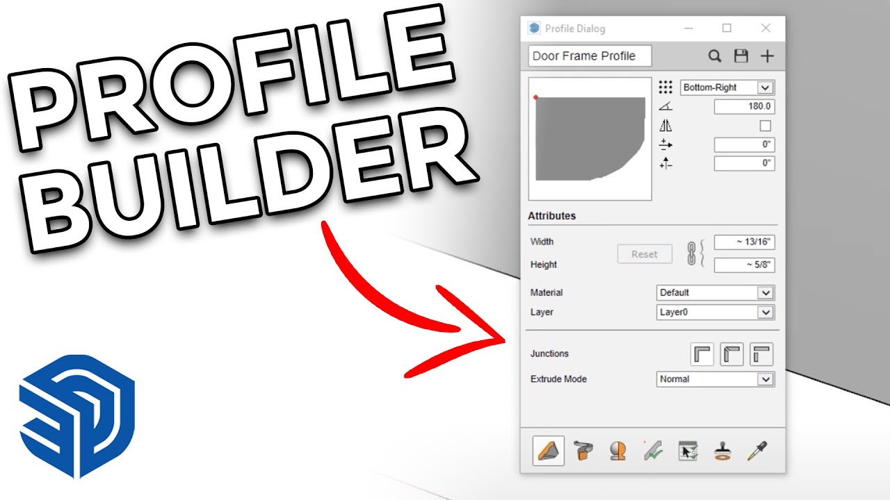 How to use Profile Builder for Interior Modeling in Sketchup | Create Moldings with Profile Builder