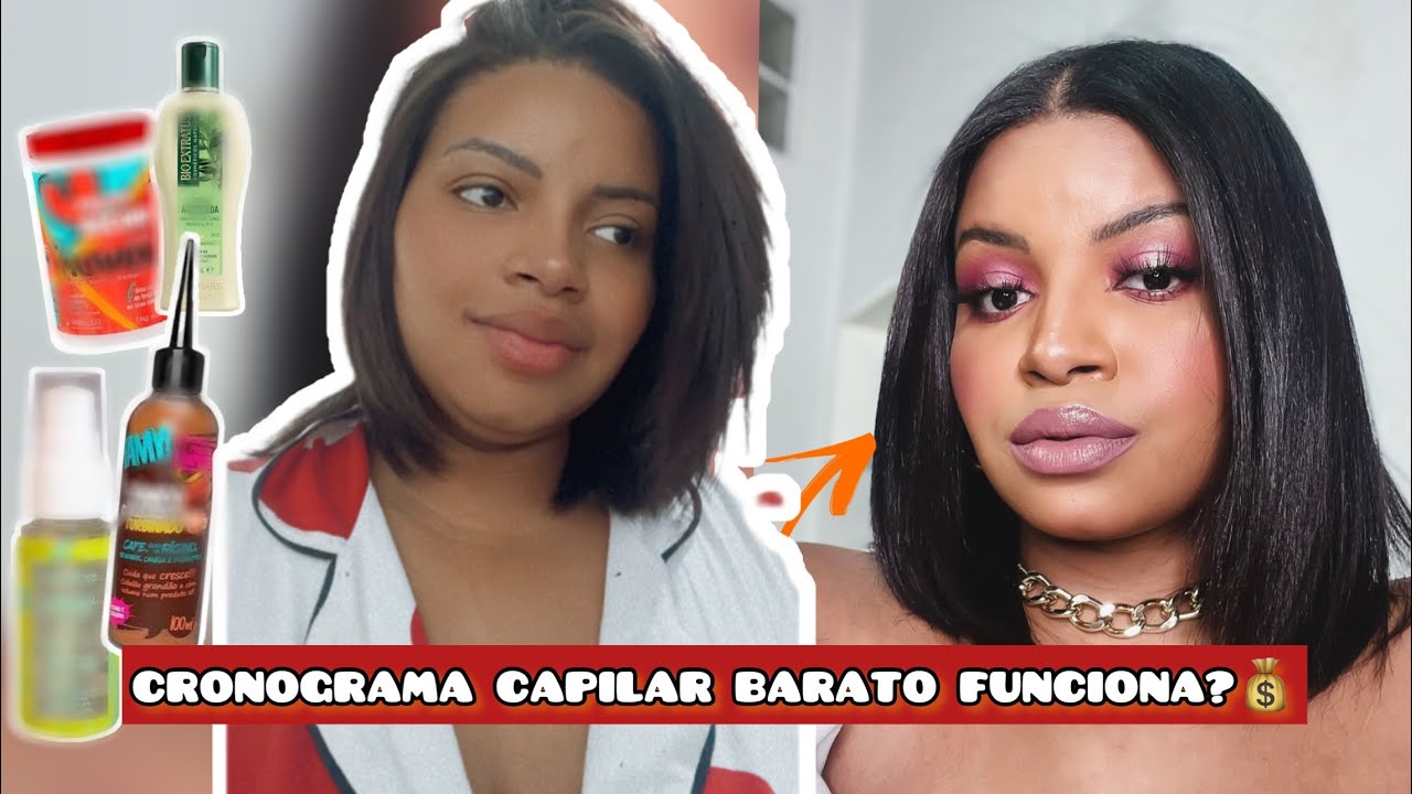 CRONOGRAMA CAPILAR BARATINHO PARA ALISADAS 🔥- RECUPERE GASTANDO POUCO 🤌🏾