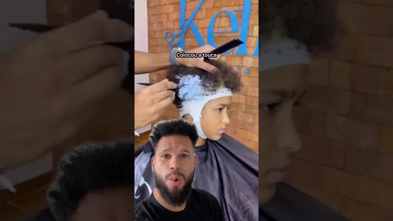 LUZES NO CABELO CRESPO, N&Atilde;O ACREDITEI NESSE RESULTADO!😳 #shorts