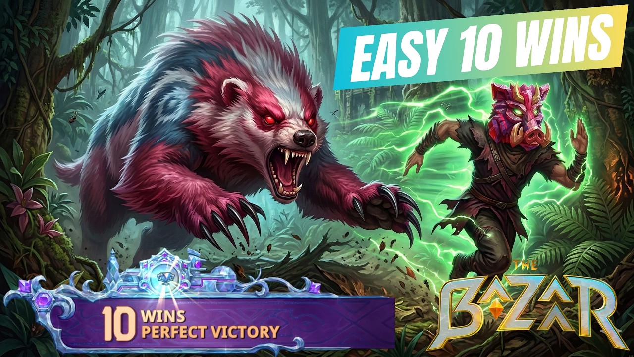 Ep.15 The Bazaar Karnok Gameplay - Boar mask and Honey Badger