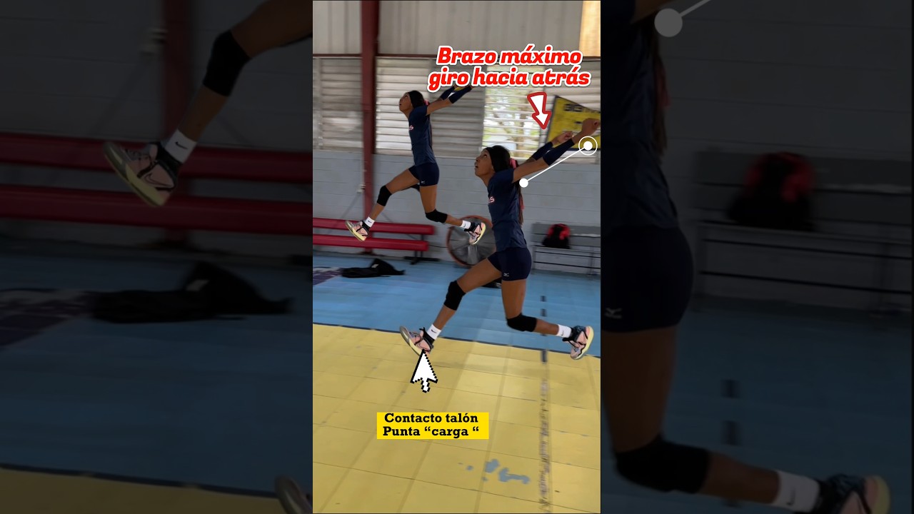 C&oacute;mo Atacar mejor ?? OBSERVA ESTE VIDEO 😱👀 carrera , pasos y balance #volleyball