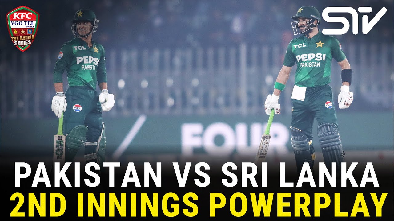 2nd Innings Powerplay | Pakistan vs Sri Lanka | Match 06 | Tri Nation Series | PCB | M3W1U