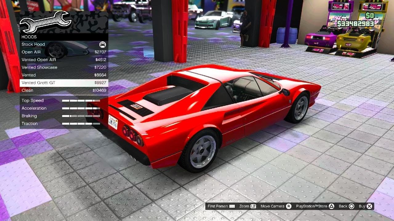 Grand Theft Auto V| Grotti Itali classic customization