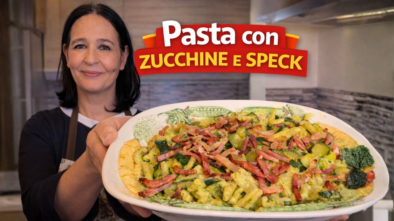 PASTA CON ZUCCHINE E SPECK di Betty e Marco - Ricetta Facile e Veloce