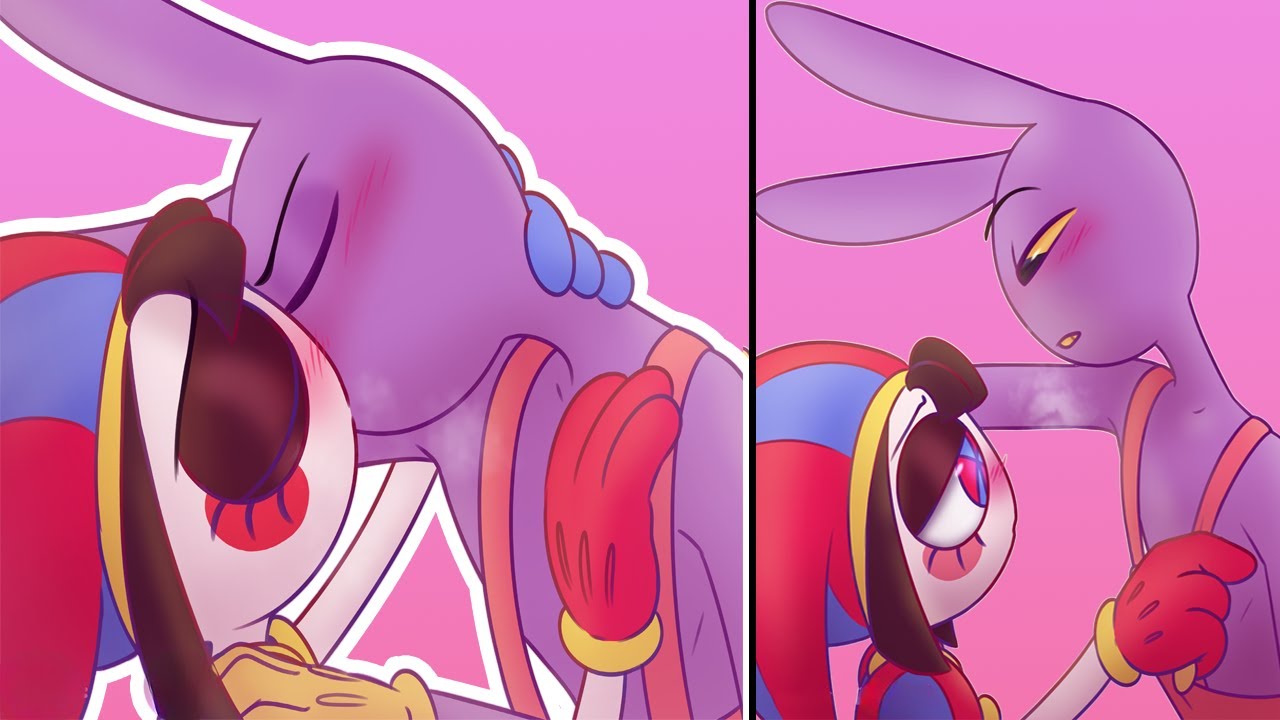 Jax x Pomni Hearts Racing Worlds Colliding l Circus Comic | TADC
