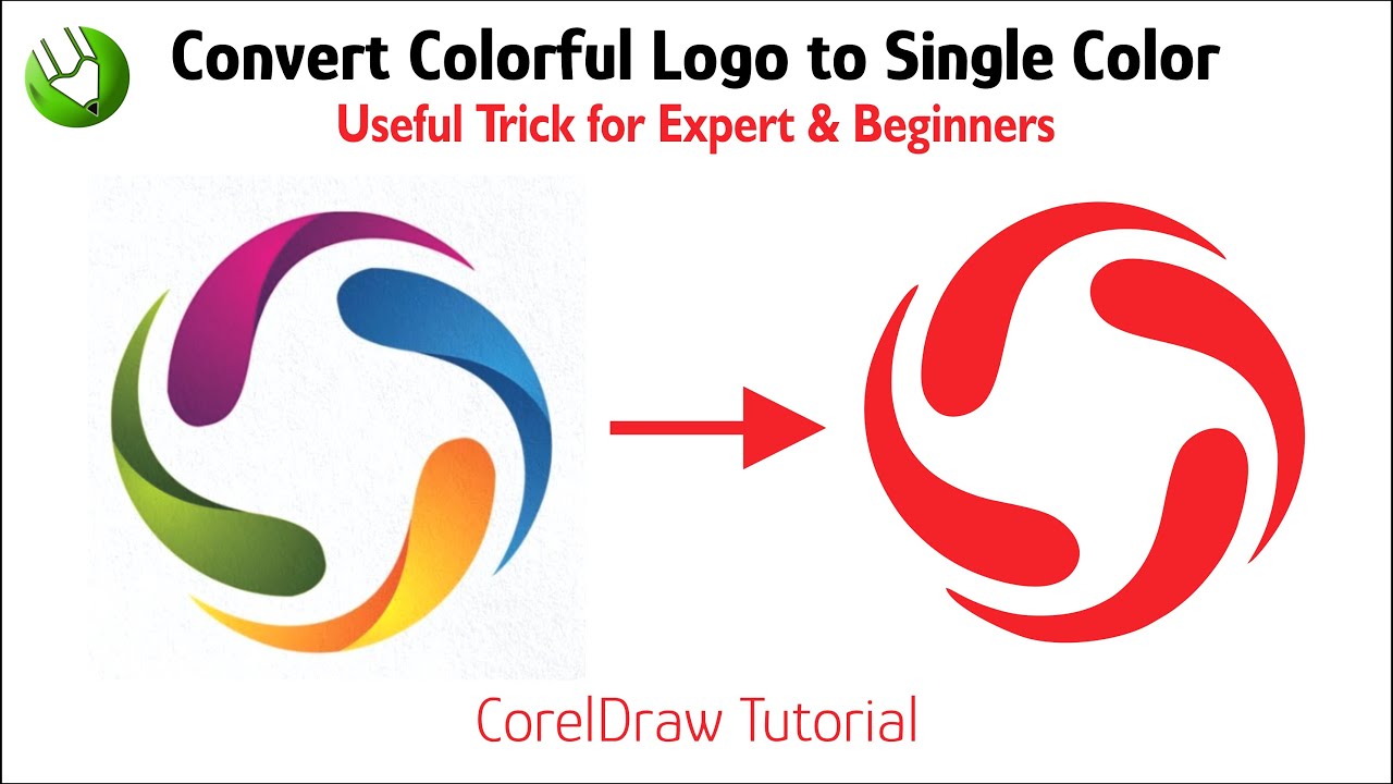 Convert JPG Logo to Vector in Coreldraw | Trace Logo Design | CorelwaliSarkar