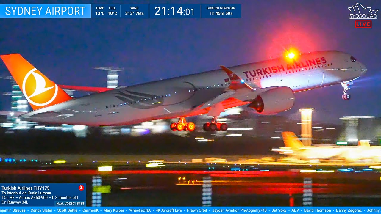 🔴 Sydney Airport SYD Plane-Spotting with Kurt 🔴