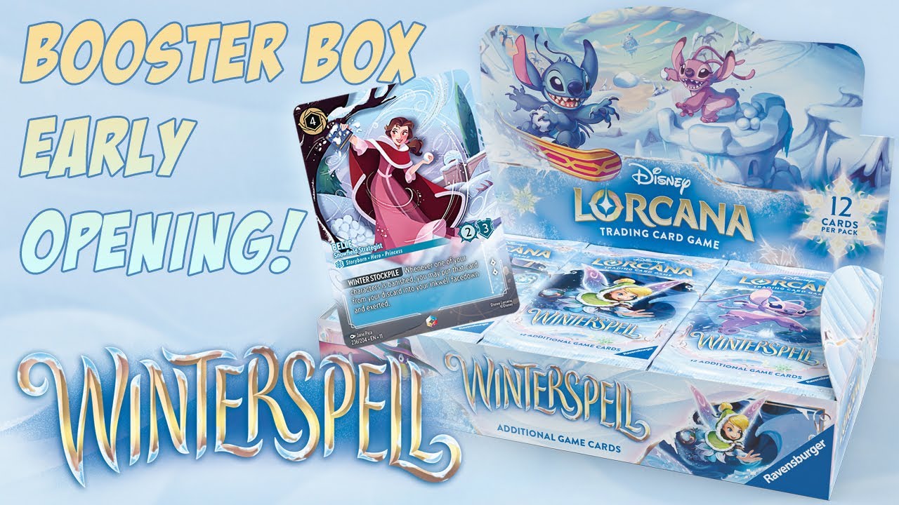 What A Beauty! An Enchanting Sneak Peek! Disney Lorcana Winterspell Booster Box! EARLY UNBOXING!