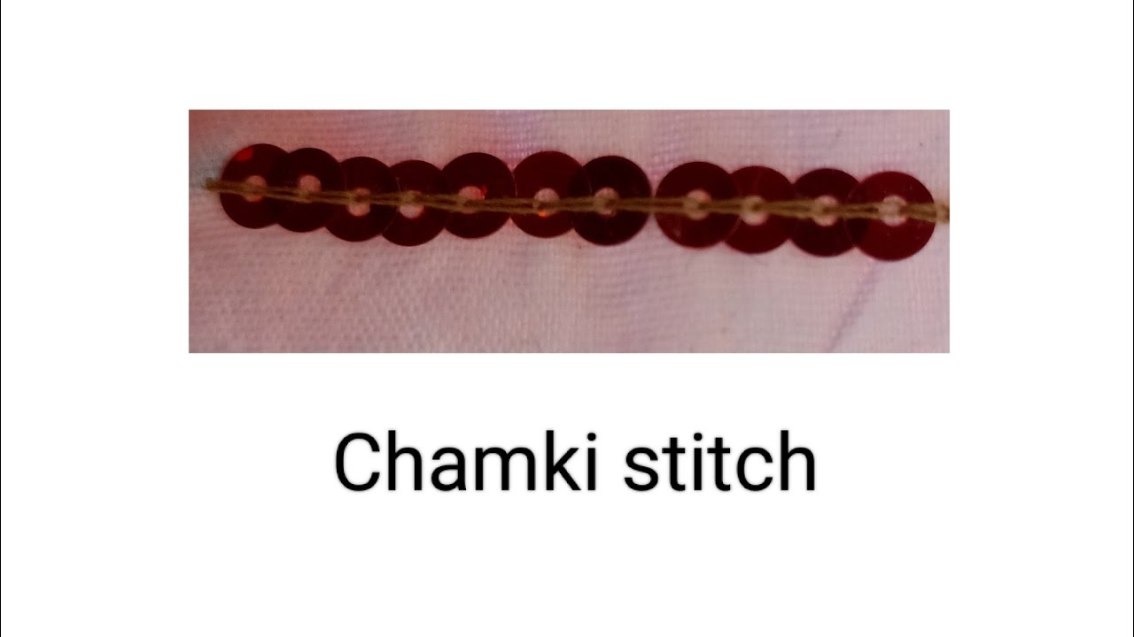 Class 21.Chamki stitçh in aari work