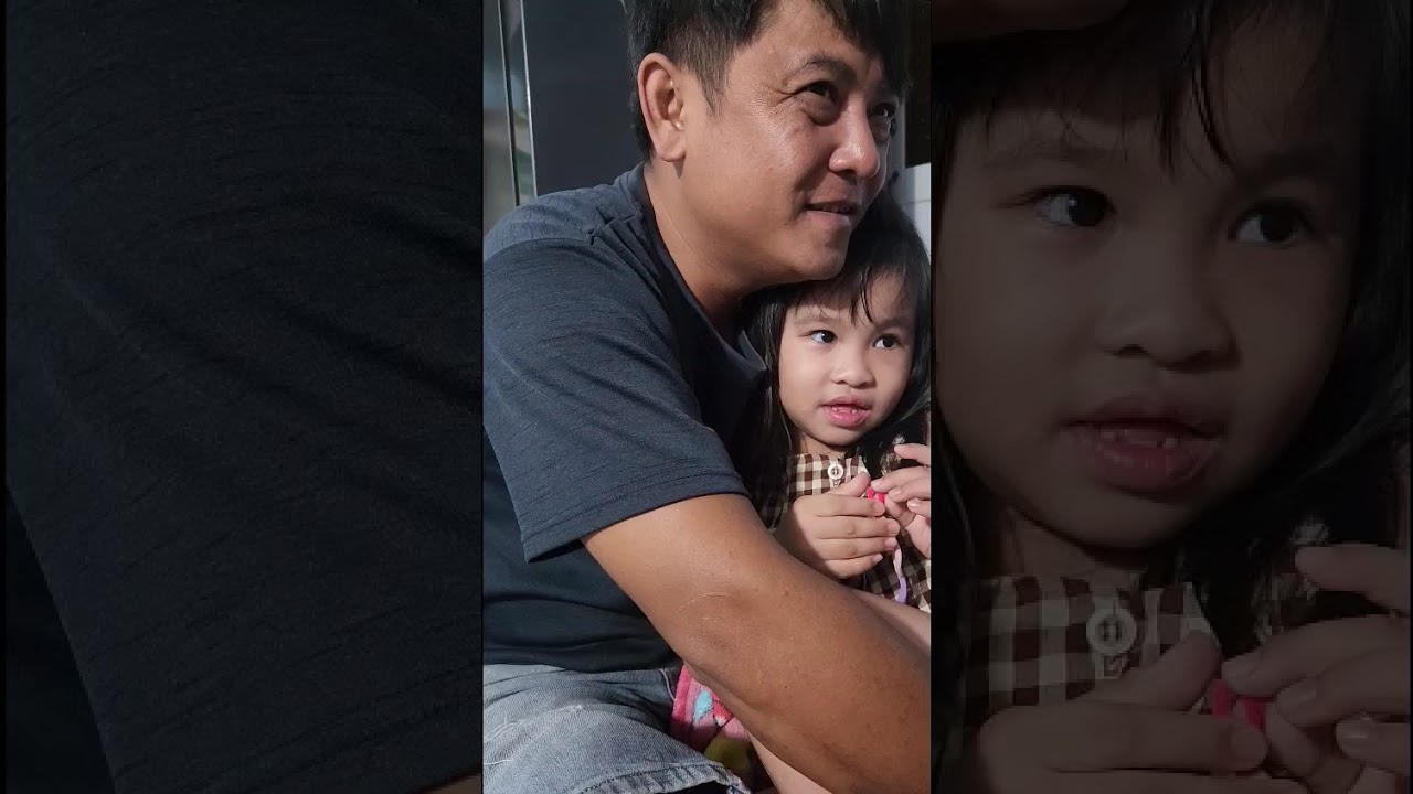 Con gái dặng dò cha, đóng cửa xe để muỗi hông vào capin xe cắn. Làm cho cha cảm động luôn.#giadinh 