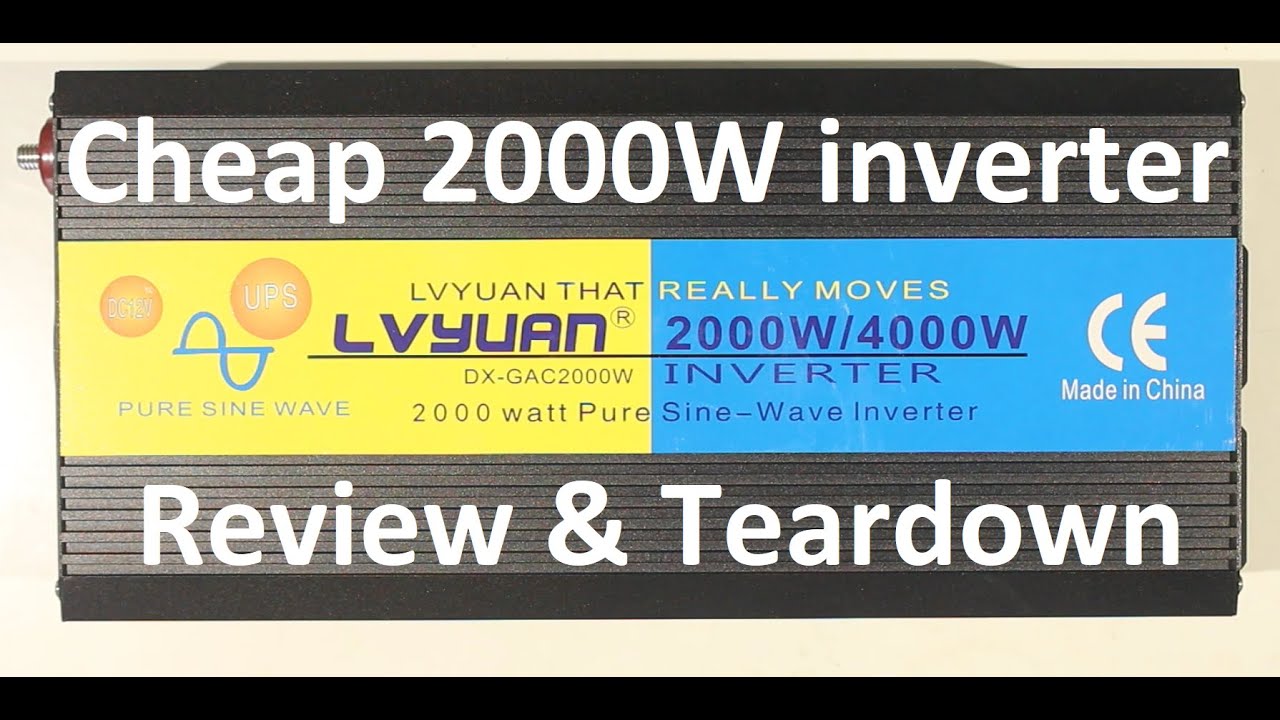 Cheap 2000W Pure Sine Inverter Review and Teardown