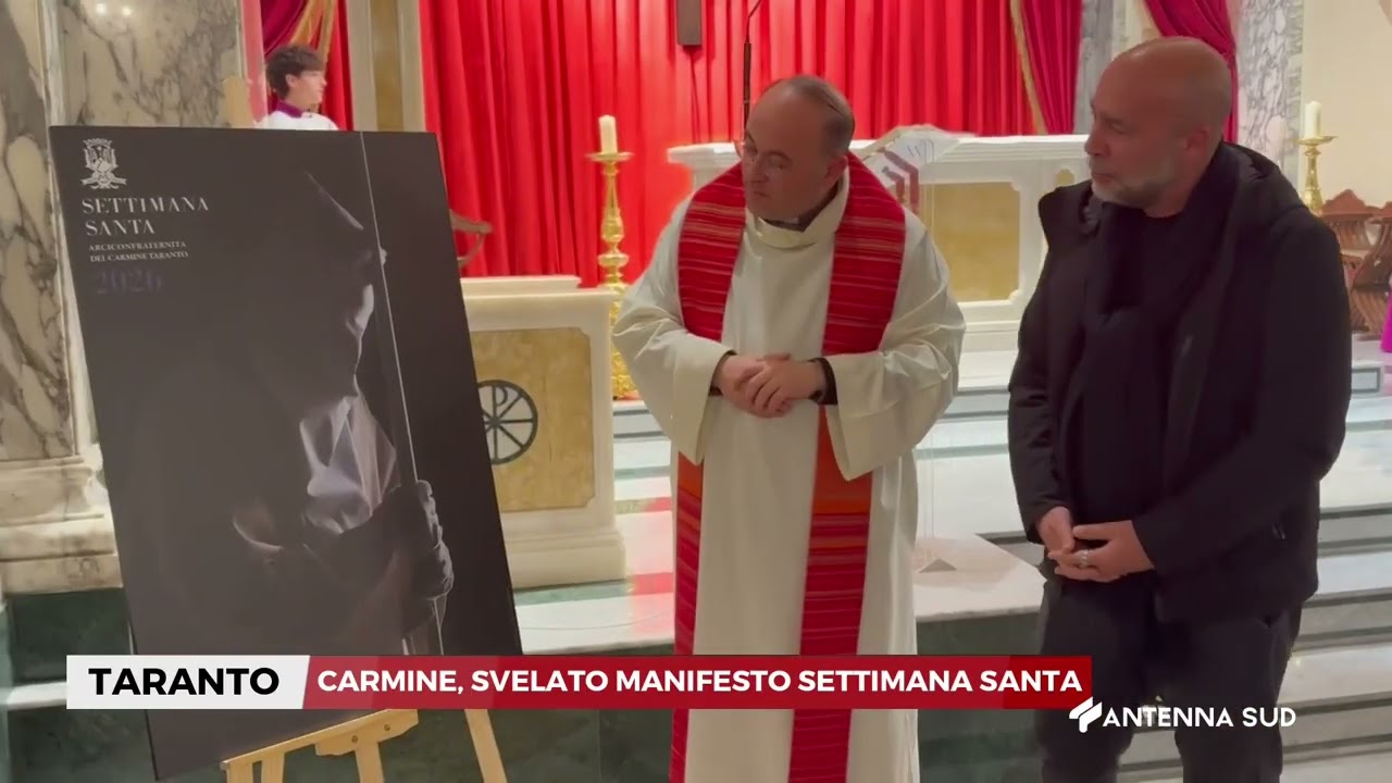 20 MARZO 2026   TARANTO   CARMINE, SVELATO MANIFESTO SETTIMANA SANTA